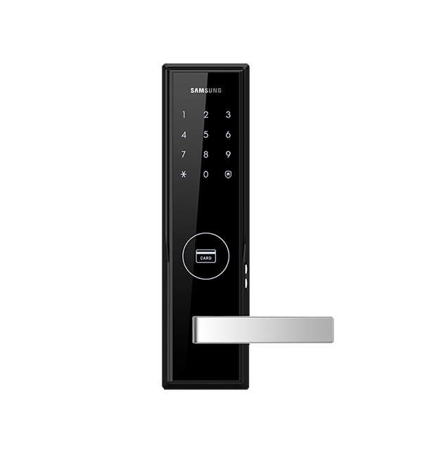 DIGITAL DOOR LOCK (กลอนประตูดิจิตอล) SAMSUNG SHS-H505 HANDLE TYPE MORTISE LOCK (BLACK)