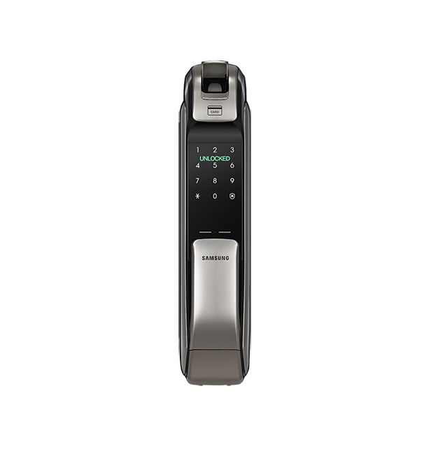 DIGITAL DOOR LOCK (กลอนประตูดิจิตอล) SAMSUNG SHP-DP728 PUSH PULL HANDLE WITH BLUETOOTH (SILVER)