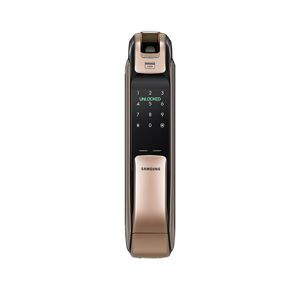 DIGITAL DOOR LOCK (กลอนประตูดิจิตอล) SAMSUNG SHP-DP728 PUSH PULL HANDLE WITH BLUETOOTH (GOLD)