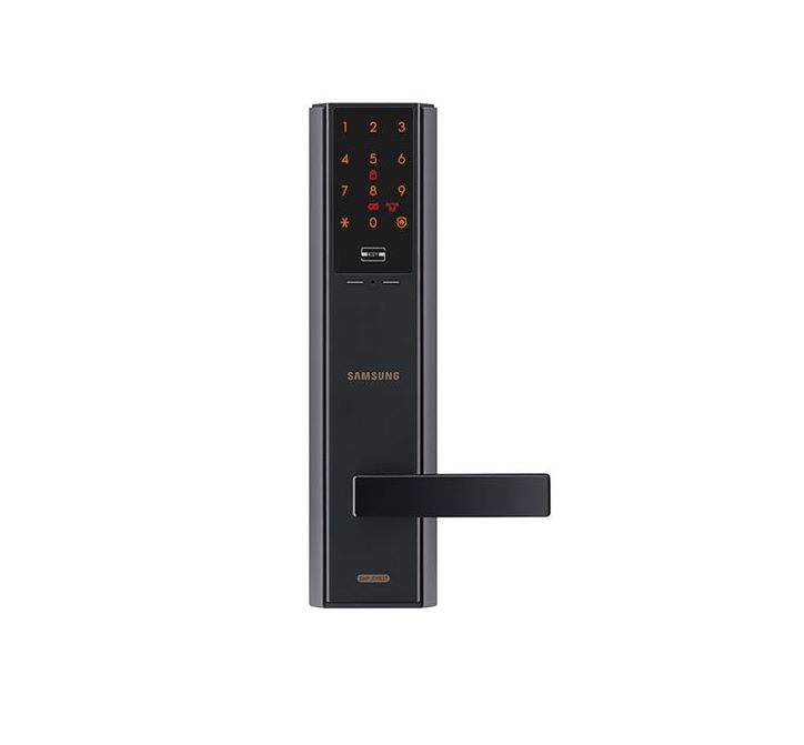 DIGITAL DOOR LOCK (กลอนประตูดิจิตอล) SAMSUNG SHP-DH537 THE MOST ADVANCED SMART LEVER DOORLOCK WITH RFID CARD AND PASSWORD (GREY)