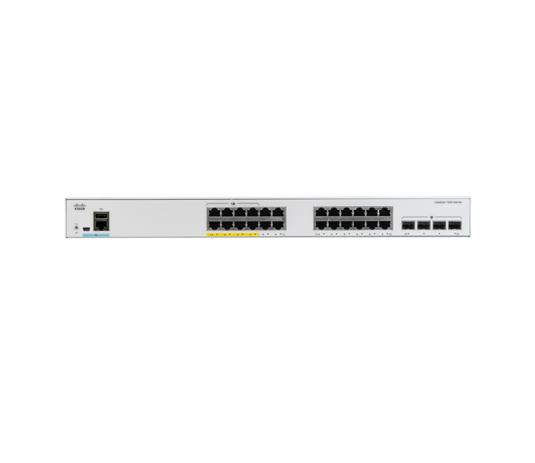 SWITCH (สวิตซ์) CISCO CATALYST 1000 24 PORT GE, FULL POE, 4x1G SFP (C1000-24FP-4G-L)