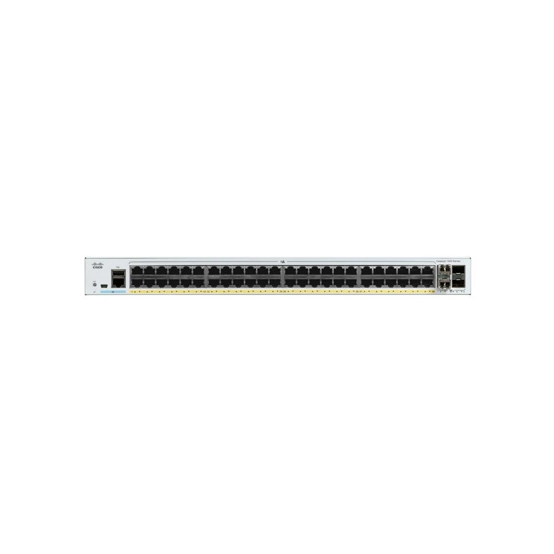 SWITCH (สวิตซ์) CISCO CATALYST 1000 48 PORT GE, FULL POE, 4x1G SFP (C1000-48FP-4G-L)