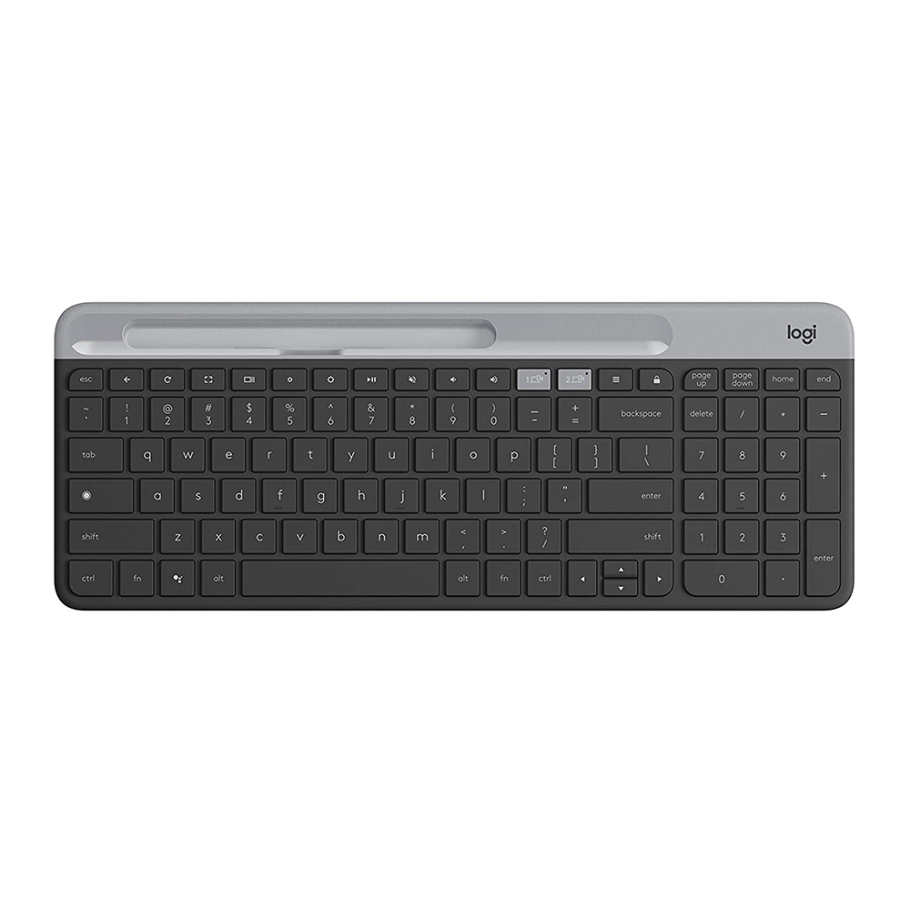 WIRELESS KEYBOARD (คีย์บอร์ดไร้สาย) LOGITECH K580 SLIM MULTI-DEVICE WIRELESS KEYBOARD (GRAPHITE) (EN)