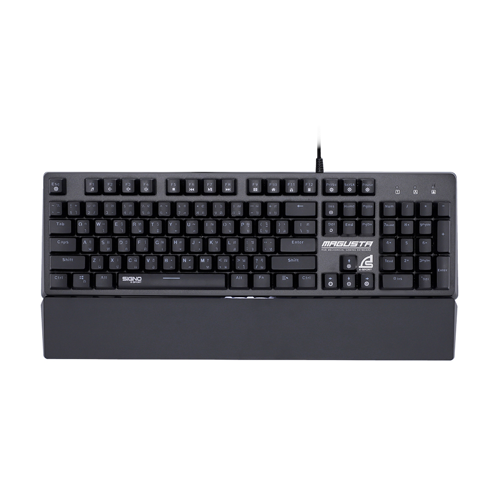 KEYBOARD (คีย์บอร์ด) SIGNO E-SPORT GAMING MEC-OPTICAL RED-SW KB-781R [MAGUSTA]
