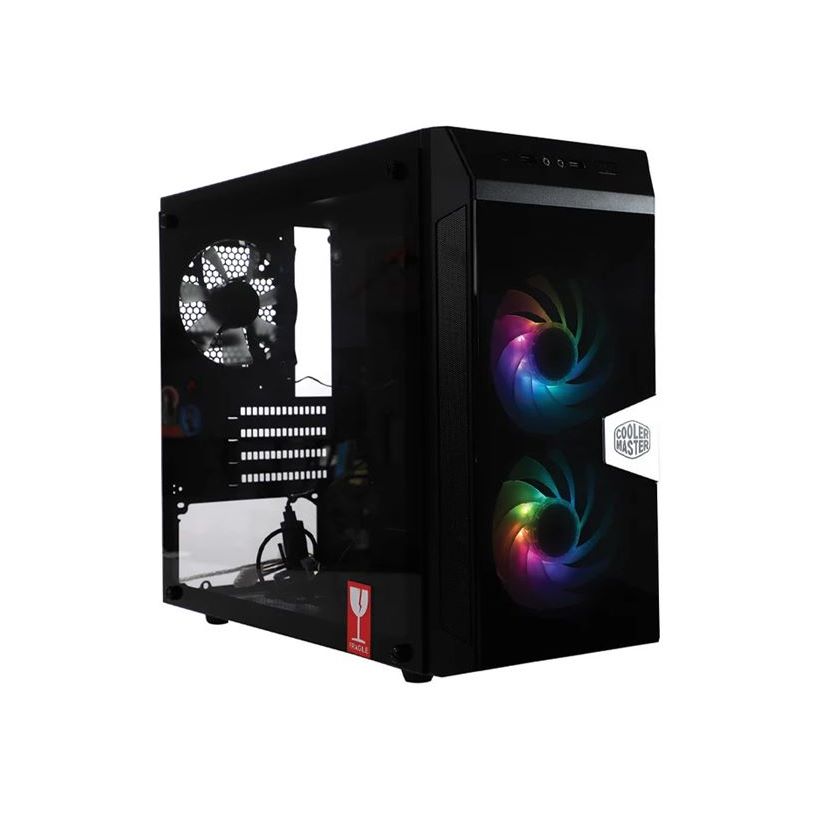 CASE (เคส) COOLER MASTER CMP305-U3+U2 ARGB FAN VERSION (CMP-305-KGNN-SR3) BLACK