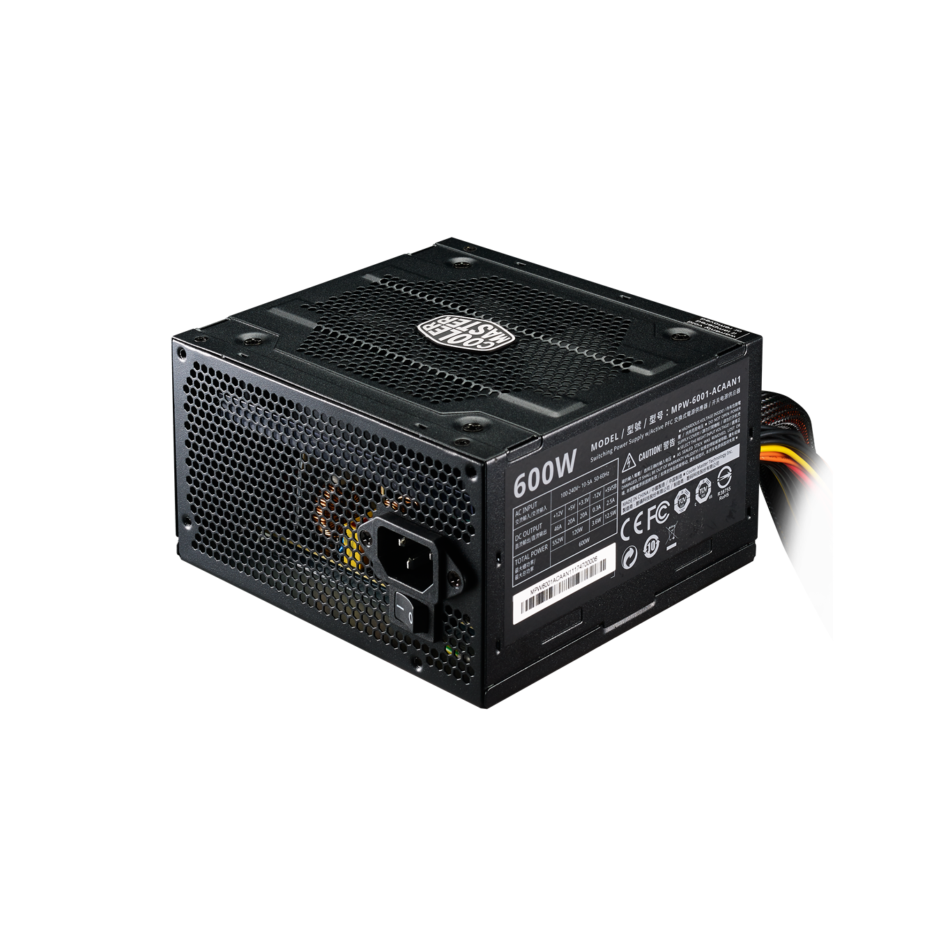 POWER SUPPLY (อุปกรณ์จ่ายไฟ) COOLER MASTER ELITE V3 600W (MPW-6001-ACAAN1)