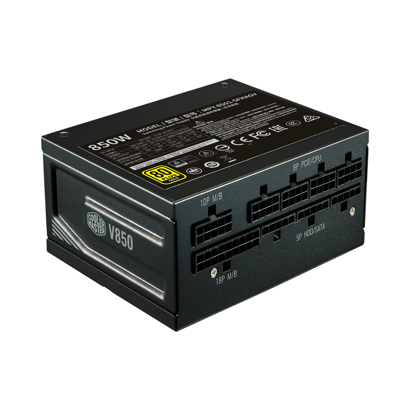 POWER SUPPLY (อุปกรณ์จ่ายไฟ) COOLER MASTER V850 SFX GOLD FULLY MODULAR 850W A/EU CABEL (80 PLUS GOLD) (MPY-8501-SFHAGV-EU)