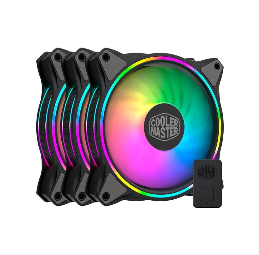 CASE FAN (พัดลมเคส) COOLER MASTER MASTERFAN MF120 HALO 3IN1 ARGB (3 FAN PACK) (MFL-B2DN-183PA-R1)