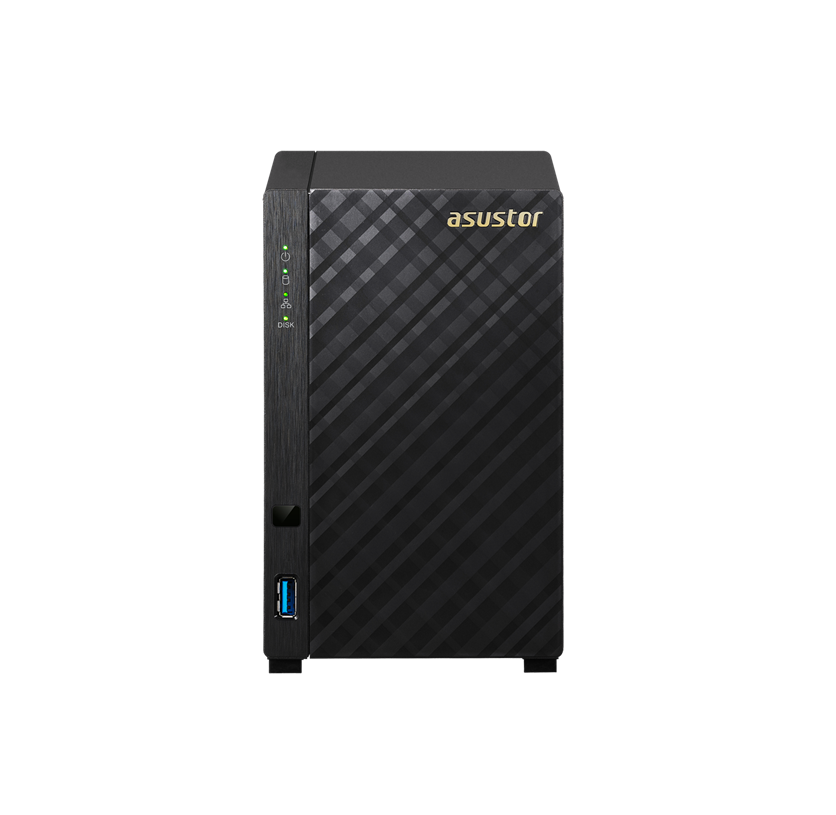 NAS (อุปกรณ์จัดเก็บข้อมูลบนเครือข่าย) ASUSTOR 2-BAY AS1002T v2 MARVELL ARMADA 385 DUAL CORE 1.6GHz DDR3 512MB