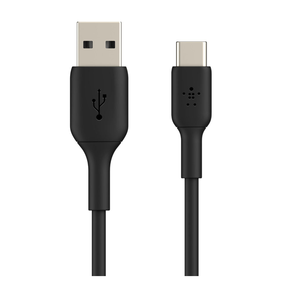 CHARGER CABLE (สายชาร์จ) BELKIN USB-A TO USB-C 3A 1 METER (CAB001BT1MBK) (BLACK)