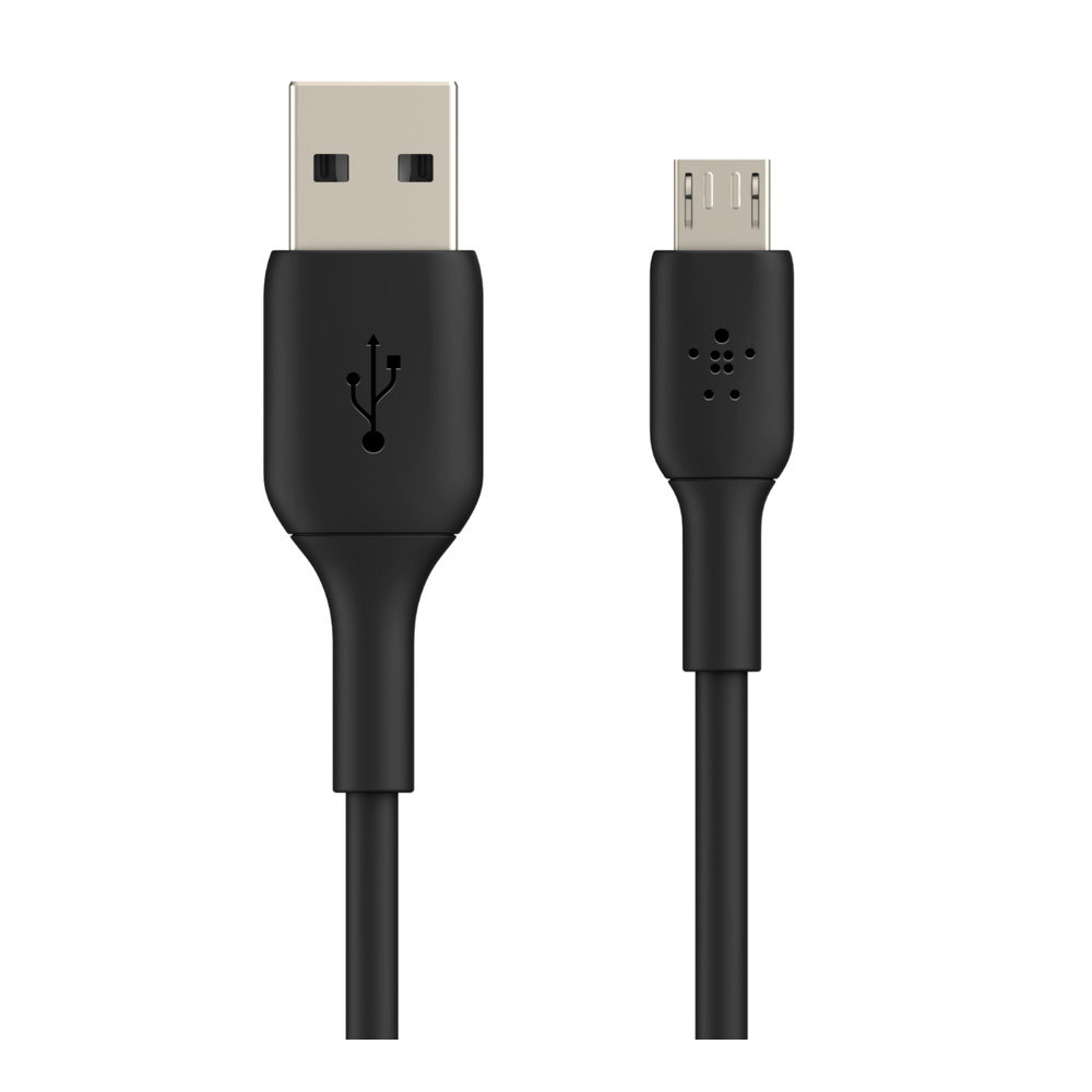 CHARGER CABLE (สายชาร์จ) BELKIN MICRO TO USB-A 2.4A 1 METER (BLACK) (CAB005BT1MBK)