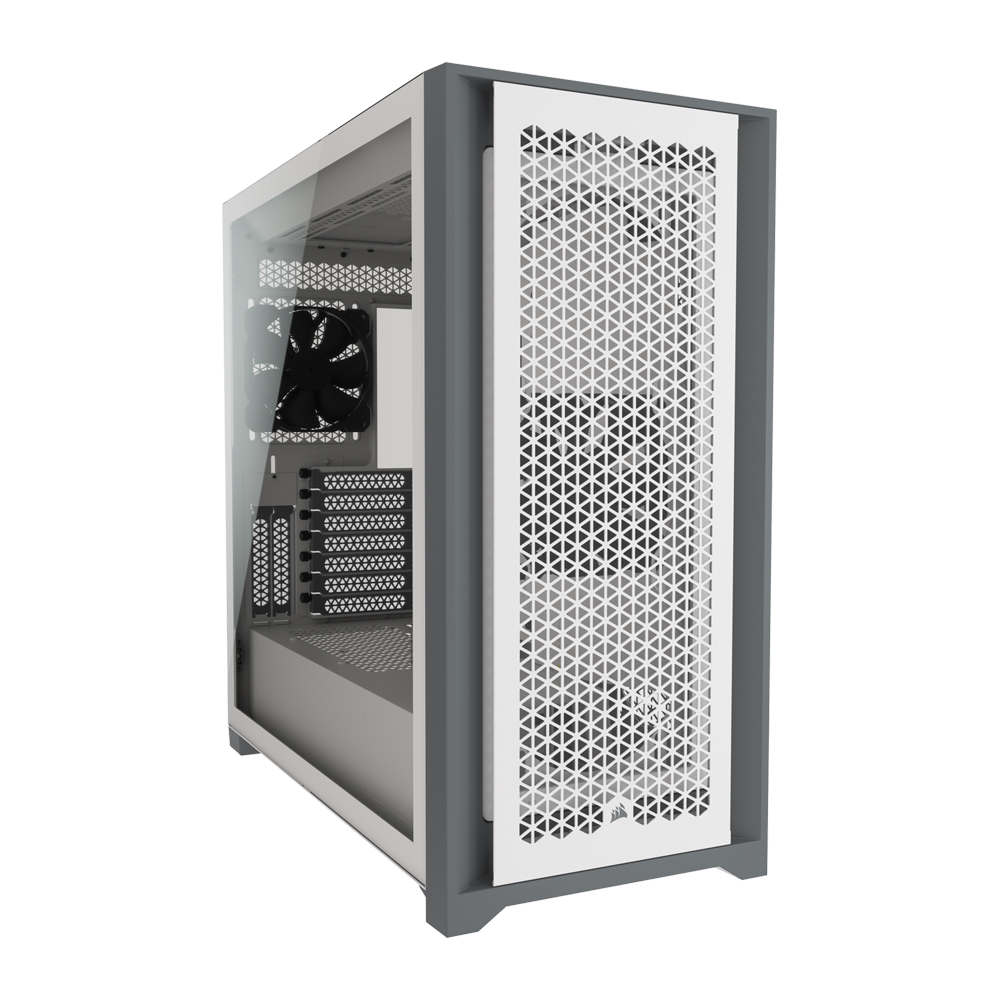 CASE (เคส) CORSAIR 5000D AIRFLOW TEMPERED GLASS (WHITE) (E-ATX) (CC-9011211-WW)