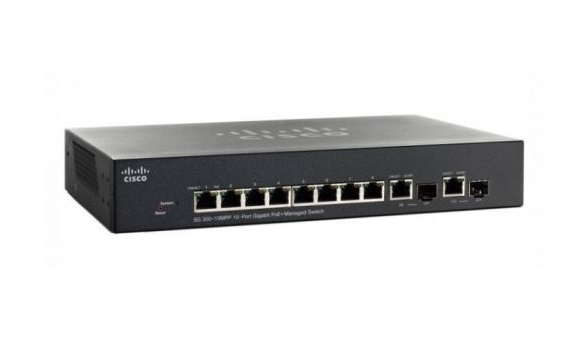 SWITCH (สวิตซ์) CISCO  SF352-08P 8-PORT 10/100 POE MANAGED SWITCH (SF352-08P-K9-EU) BLACK