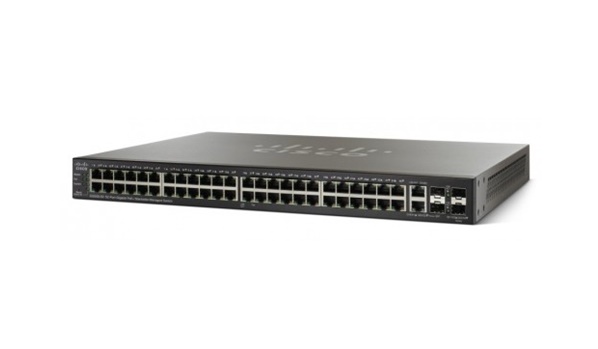 SWITCH (สวิตซ์) CISCO SG350-52P 52-PORT GIGABIT POE MANAGED SWITCH (SG350-52P-K9-EU) BLACK