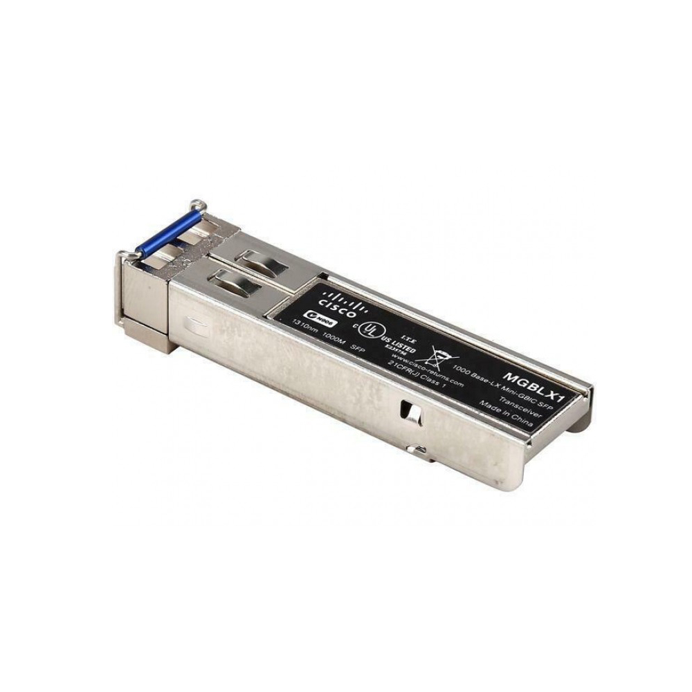 SFP MODULE (โมดูลเอสเอฟพี) CISCO GIGABIT ETHERNET LH MINI GBIC SFP TRANSCEIVER (MGBLX1) SILVER