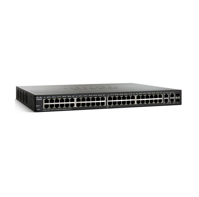 SWITCH (สวิตซ์) CISCO SF350-48P 48 PORT 10/100 POE MANAGED SWITCH (SF350-48P-K9-EU)
