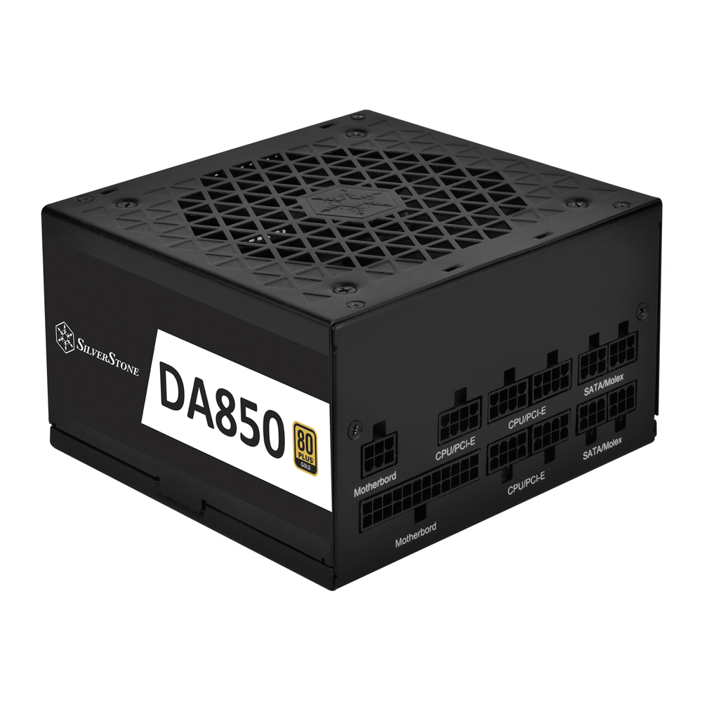 POWER SUPPLY (อุปกรณ์จ่ายไฟ) SILVERSTONE DA850 - 850W 80 PLUS GOLD (SST-DA850-G) (BLACK) (ATX)