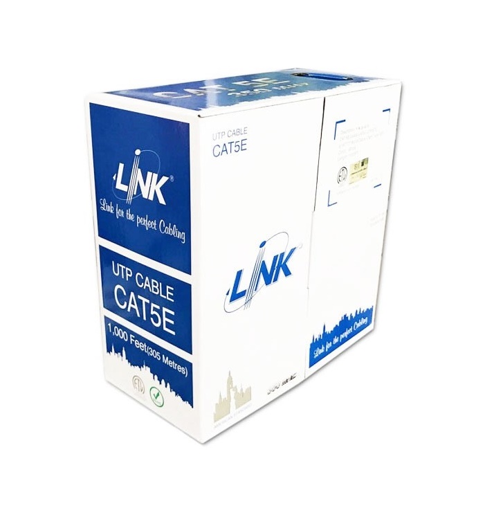 LAN CABLE (สายแลน) LINK US-9015LSZH  CAT 5E UTP ENHANCED CABLE (350 MHZ.)