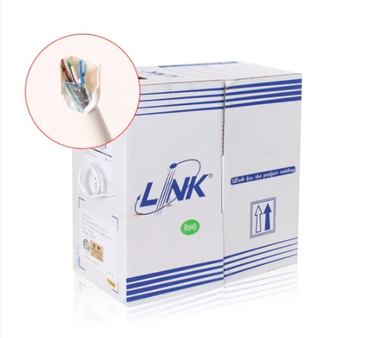 LAN CABLE (สายแลน) LINK US-9035  CAT 5E FTP (SHIELD) SCREEN TWISTED PAIR , CMR