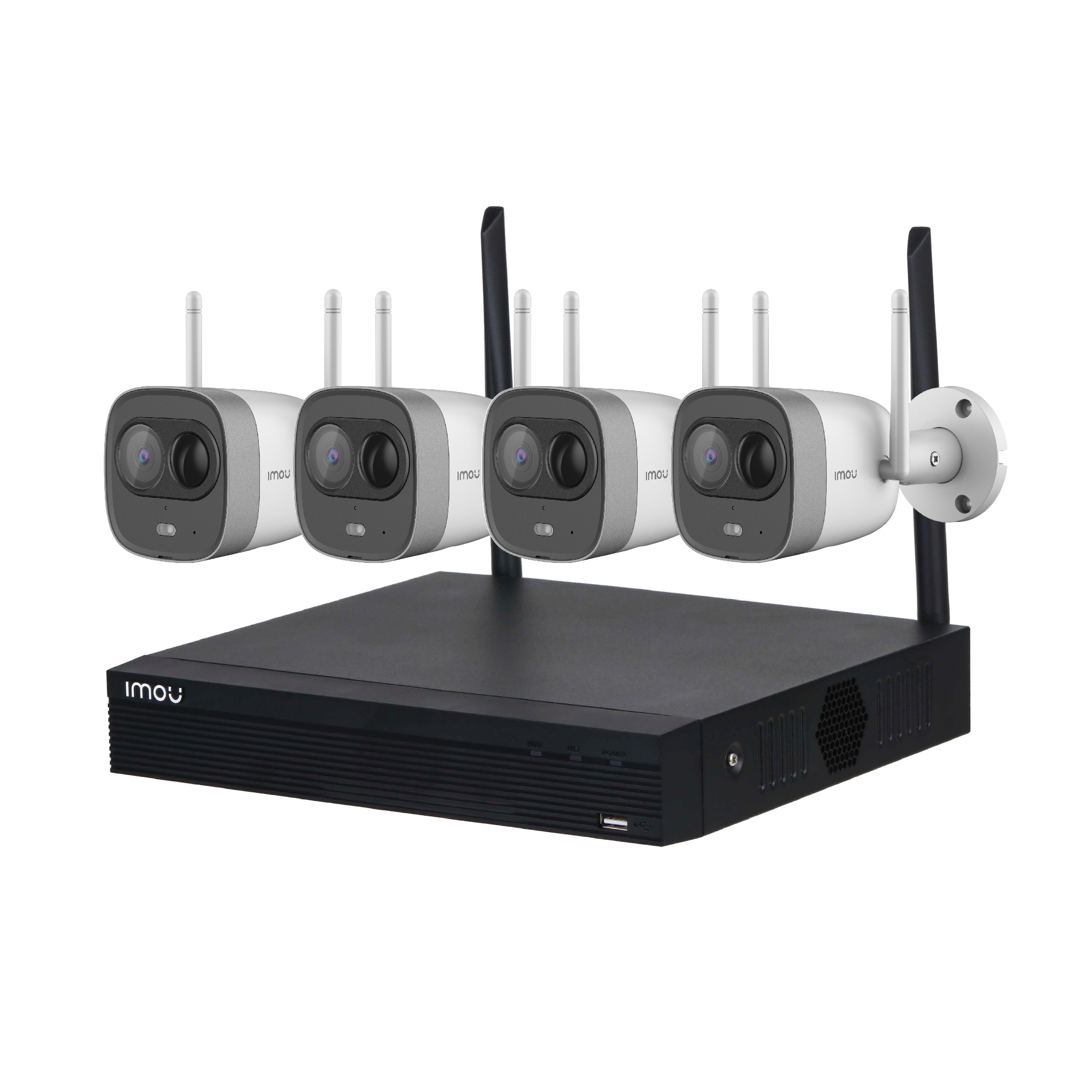WIFI KIT (ชุดกล้องวงจรปิดไร้สาย) IMOU 4 BULLET 2C + NVR 8 CH (IMO-KITNVR1108HSW)
