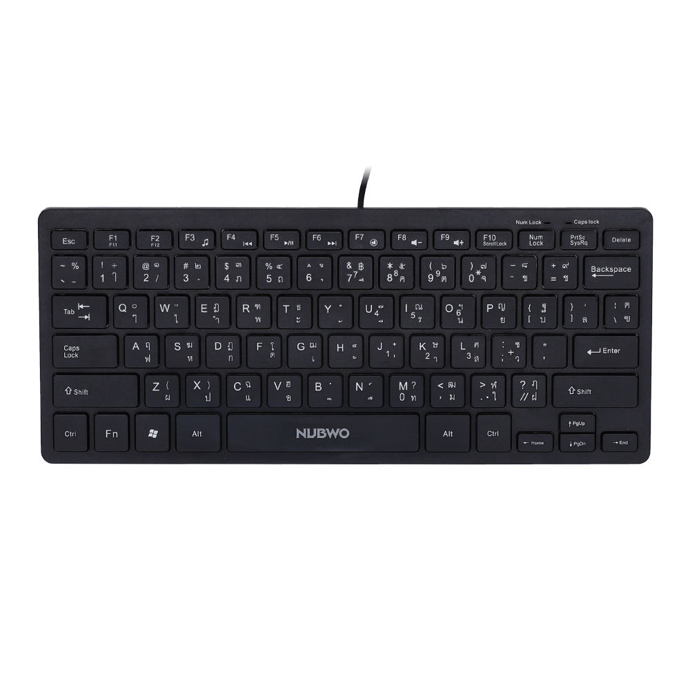 KEYBOARD (คีย์บอร์ด) NUBWO MERCURY NK035 PORTABLE BUSINESS (BLACK)
