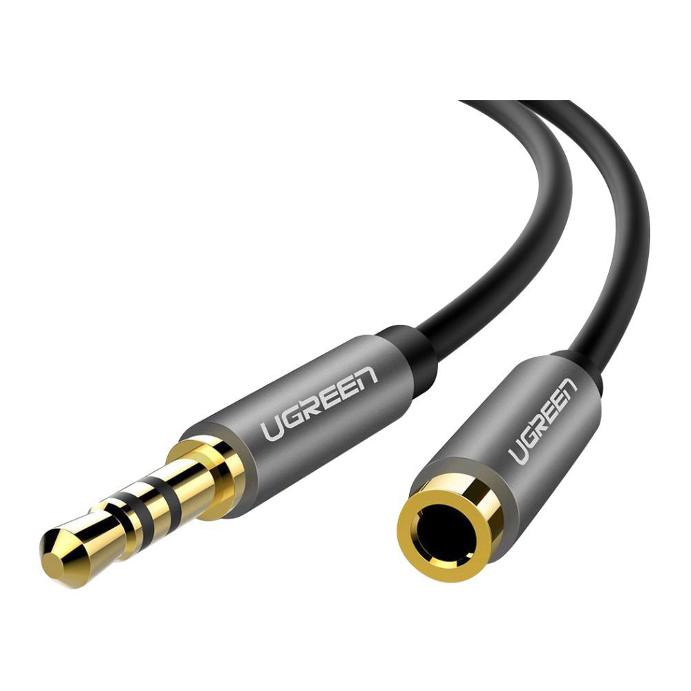 3.5 MM AUDIO CABLE (สายสัญญาณ 3.5 มม,) UGREEN 10595 - 3.5 MM HEADPHONE EXTENSION CABLE (MALE TO FEMALE) (3M)