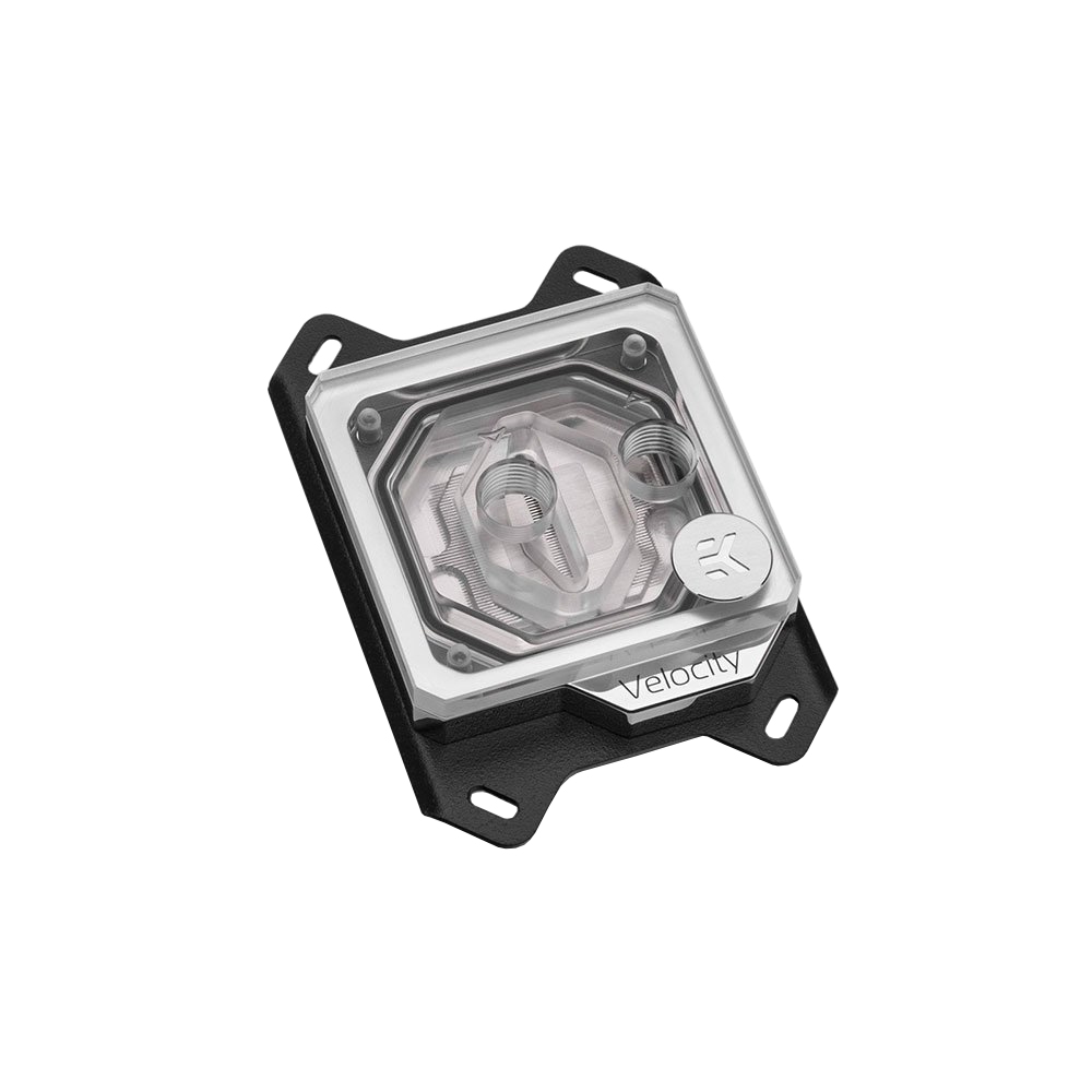 CPU WATER BLOCK (อุปกรณ์ระบายความร้อนสำหรับซีพียู) EK-QUANTUM VELOCITY D-RGB AMD NICKEL+ PLEXI