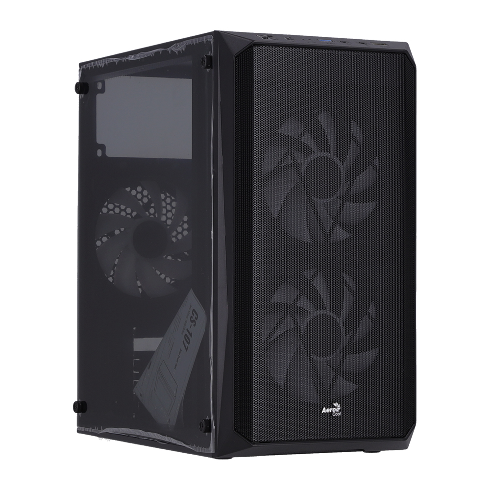 CASE (เคส) AEROCOOL CS-107 (BLACK) (MICRO-ATX)