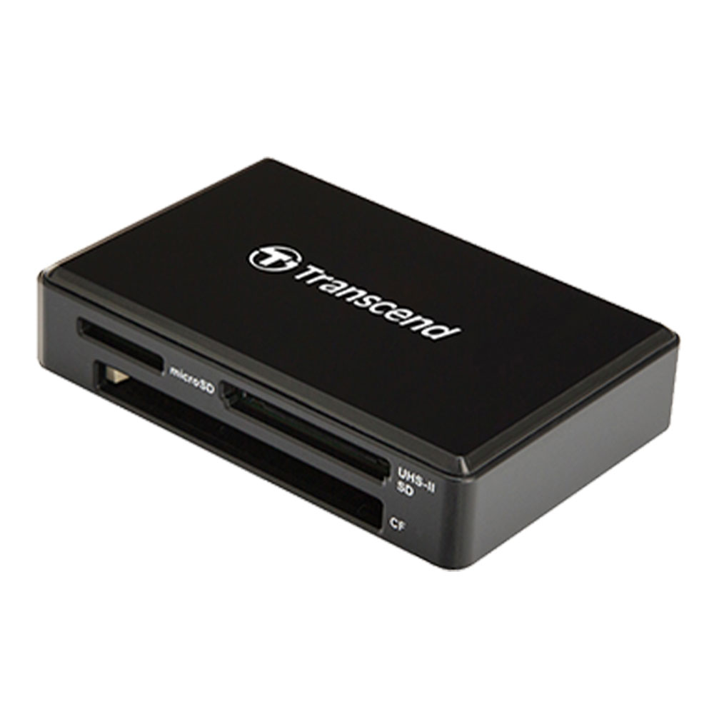 CARD READER EXTERNAL (การ์ดรีดเดอร์พกพา) TRANSCEND TCN-TS-RDC8K2 TYPE-C (BLACK)