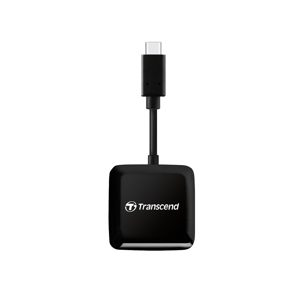 CARD READER EXTERNAL (การ์ดรีดเดอร์พกพา) TRANSCEND TCN-TS-RDC3 TYPE-C (BLACK)