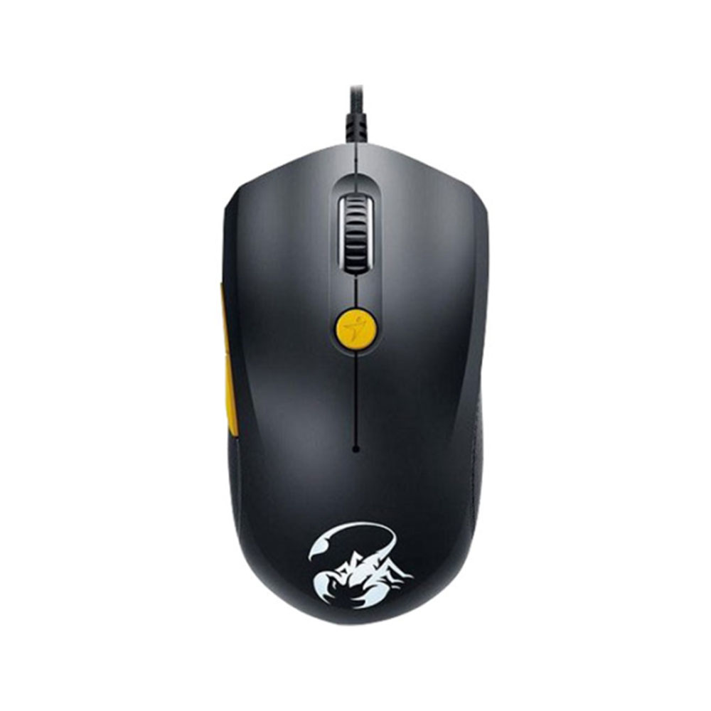 MOUSE (เมาส์) GENIUS M8-610  GAMING MOUSE USB, 24 MARCOS (BLACK&ORANGE)