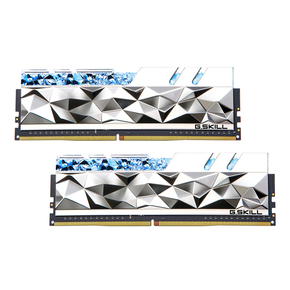 16GB (8GBx2) DDR4 3600MHz RAM (หน่วยความจำ) G.SKILL TRIDENT Z ROYAL ELITE (SILVER) (F4-3600C16D-16GTESC)