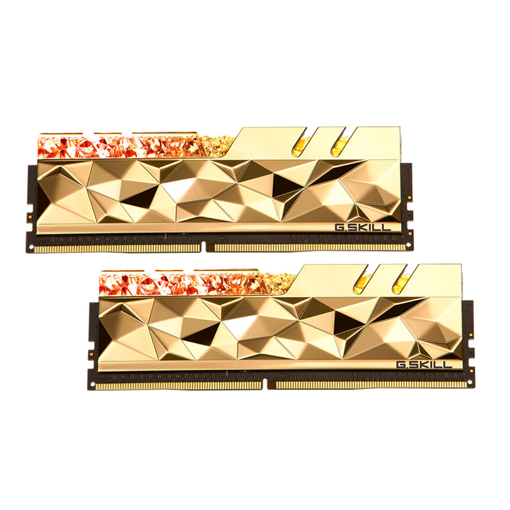 32GB (16GBx2) DDR4 3600MHz RAM (หน่วยความจำ) G.SKILL TRIDENT Z ROYAL ELITE (GOLD) (F4-3600C16D-32GTEGC)