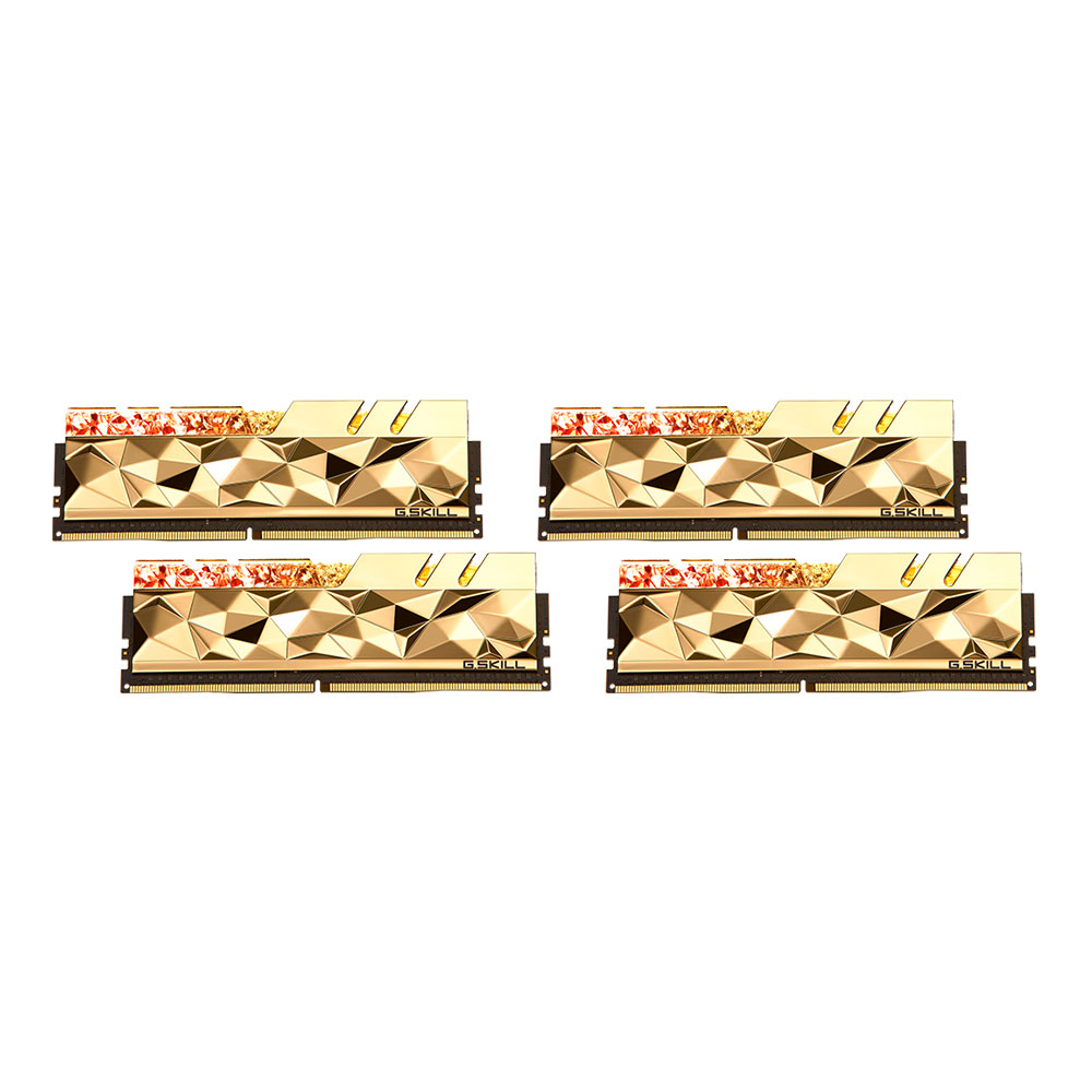 64GB (16GBx4) DDR4 3600MHz RAM (หน่วยความจำ) G.SKILL TRIDENT Z ROYAL ELITE (GOLD) (F4-3600C16Q-64GTEGC)