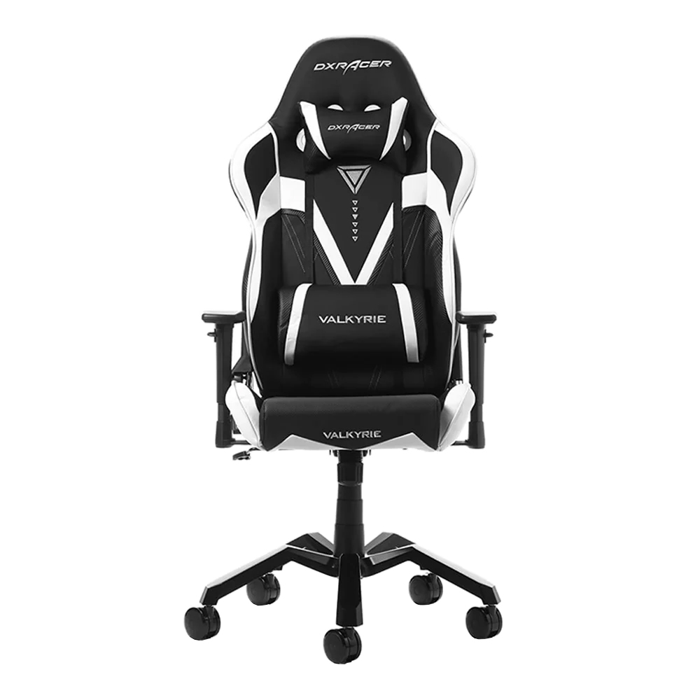 GAMING CHAIR (เก้าอี้เกมมิ่ง) DXRACER VALKYRIE SERIES (V03/NW) (BLACK-WHIITE) (สินค้าต้องประกอบก่อนใช้งาน)