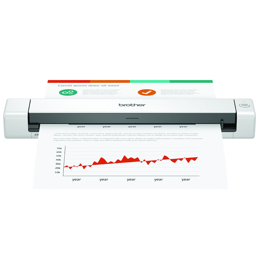 SCANNER (สแกนเนอร์) BROTHER DS-640 PORTABLE SCANNER 7.5PPM