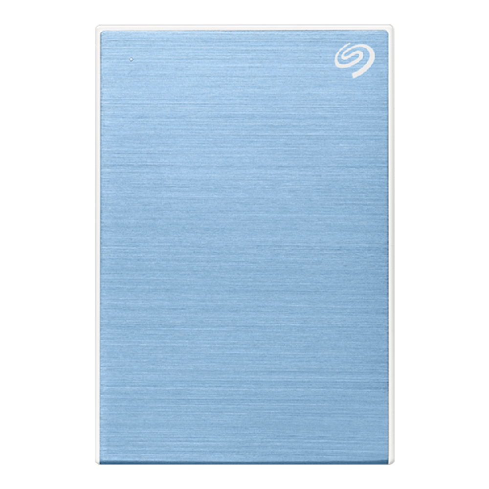 5 TB PORTABLE HDD (ฮาร์ดดิสก์พกพา) SEAGATE ONE TOUCH WITH PASSWORD (LIGHT BLUE) (STKZ5000402)