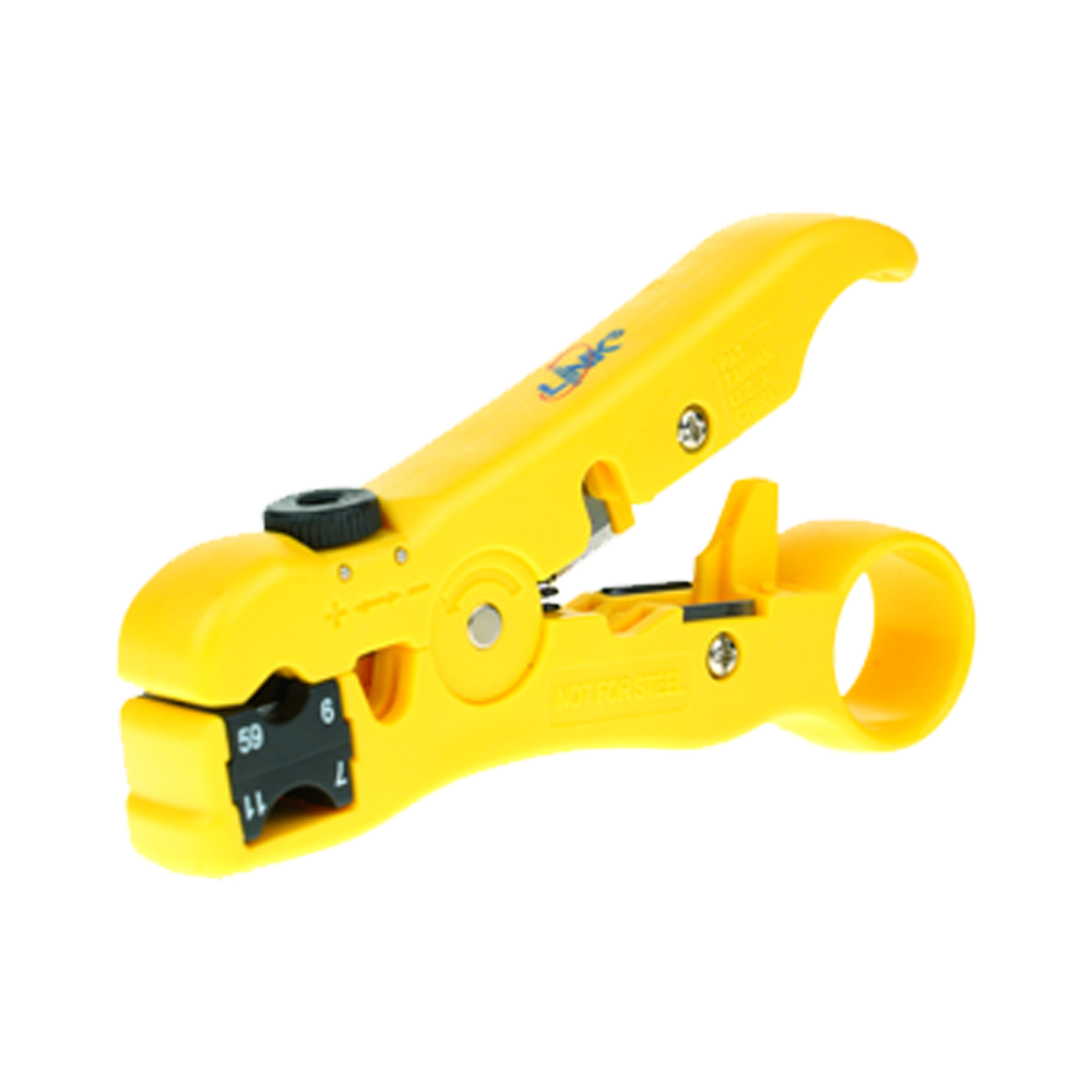 STRIPPING TOOL (ที่ปอกสาย) LINK UC-8145 - STRIPPING TOOL FOR RG 59 RG 6 & RG 11 OF F-TWIST CONNECTOR