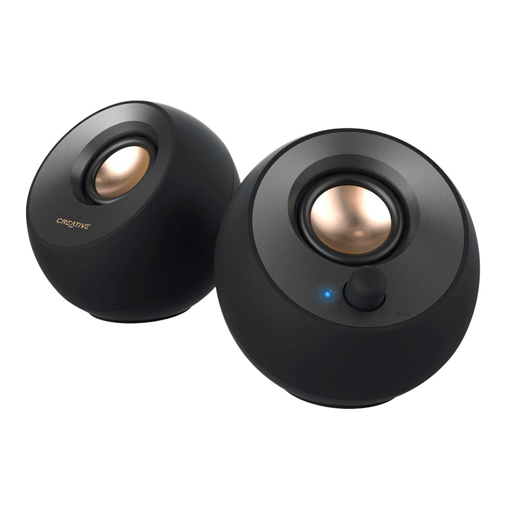 SPEAKER (ลำโพง) CREATIVE PEBBLE V2 USB TYPE-C (BLACK)