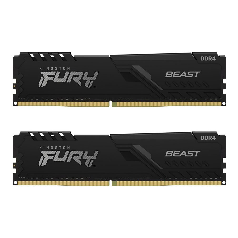 32GB (16GBx2) DDR4 3200MHz RAM (หน่วยความจำ) KINGSTON FURY BEAST DDR4 (BLACK) (KF432C16BB1K2/32)