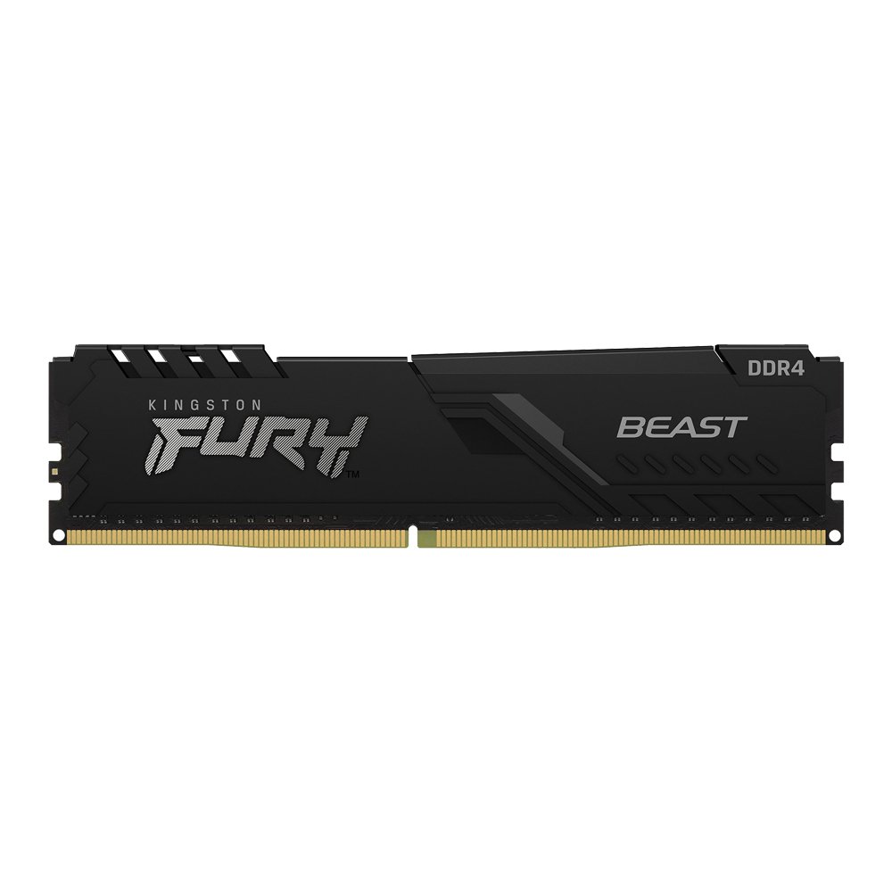 16GB (16GBx1) DDR4 3200MHz RAM (หน่วยความจำ) KINGSTON FURY BEAST DDR4 (BLACK) (KF432C16BB1/16)