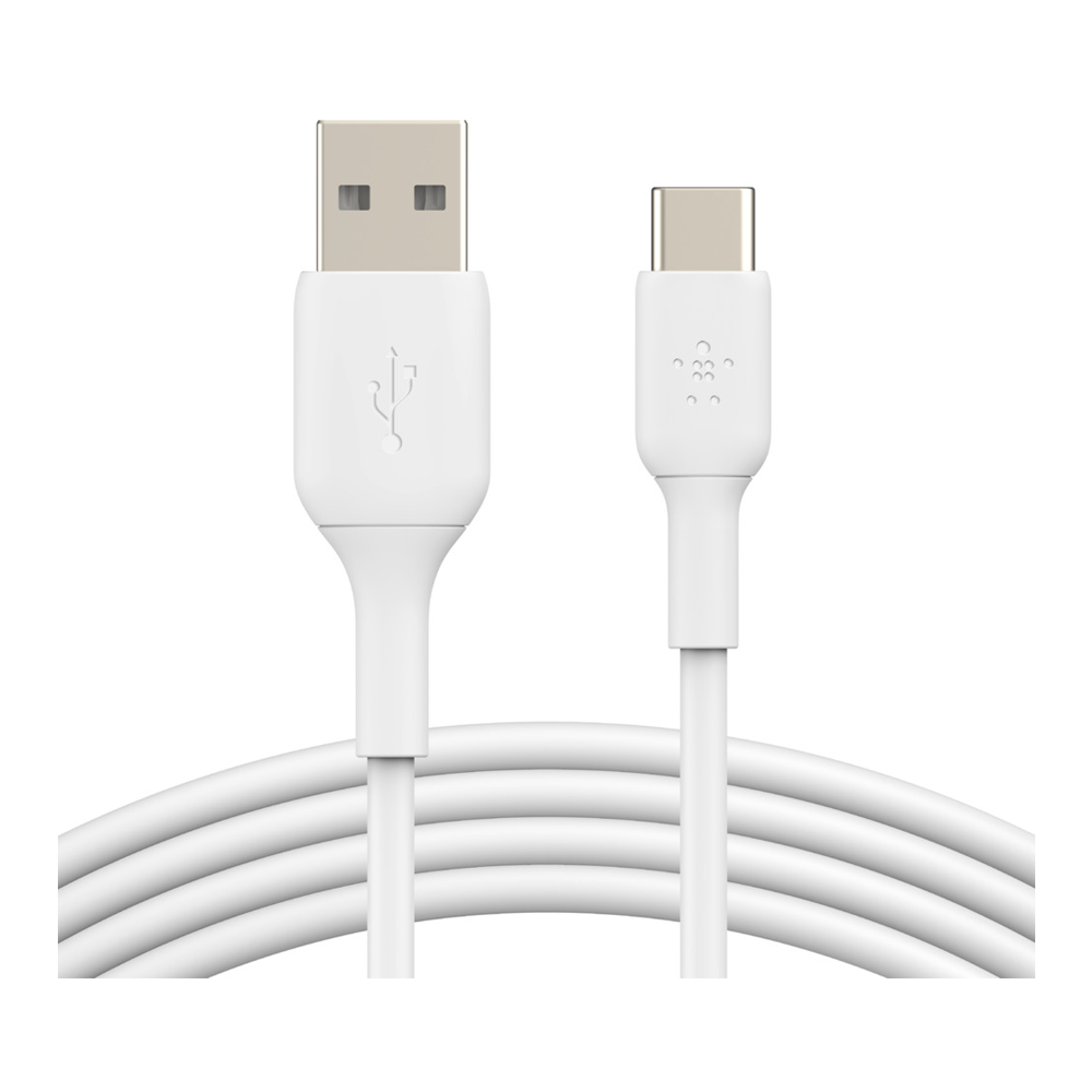 CHARGING CABLE (สายชาร์จ) BELKIN BOOST CHARGE USB-A TO USB-C 1 METER (CAB001BT1MWH) (WHITE)