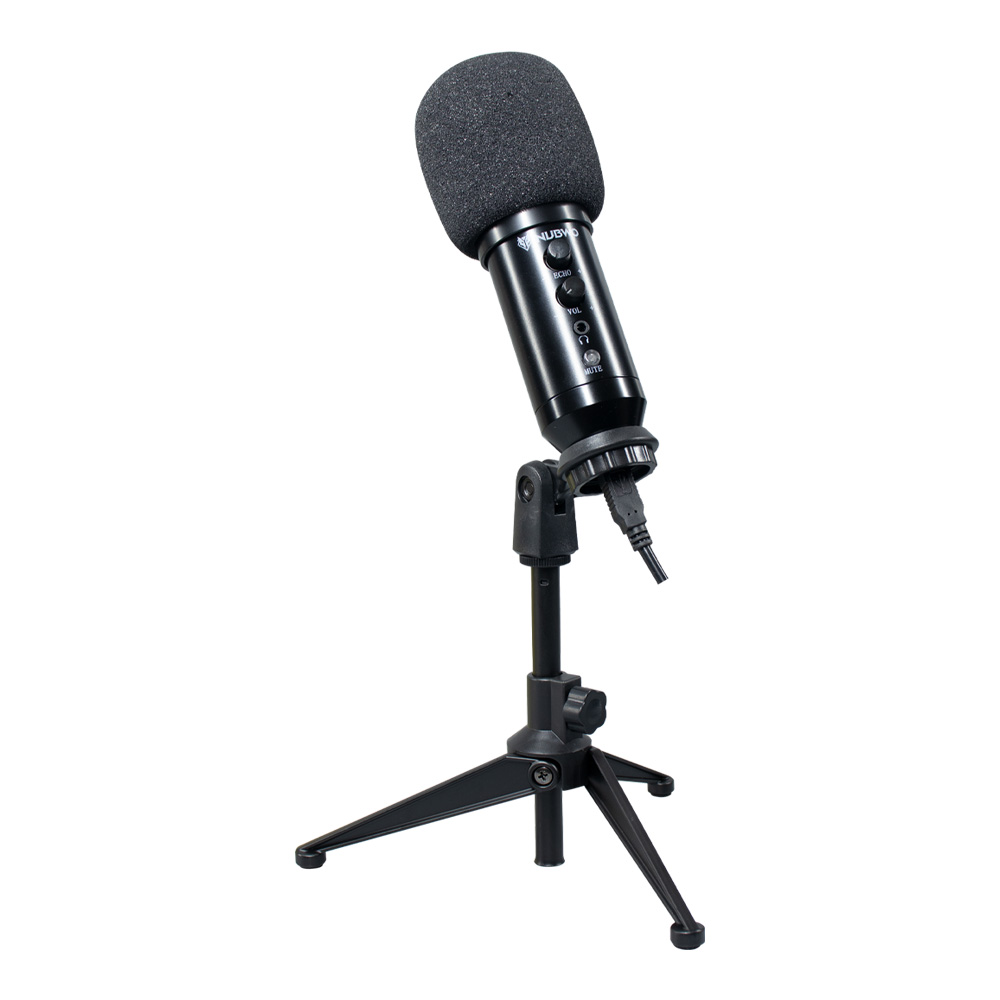 USB MICROPHONE (ไมโครโฟนยูเอสบี) NUBWO M24 CONDENSER MICROPHONE (BLACK)