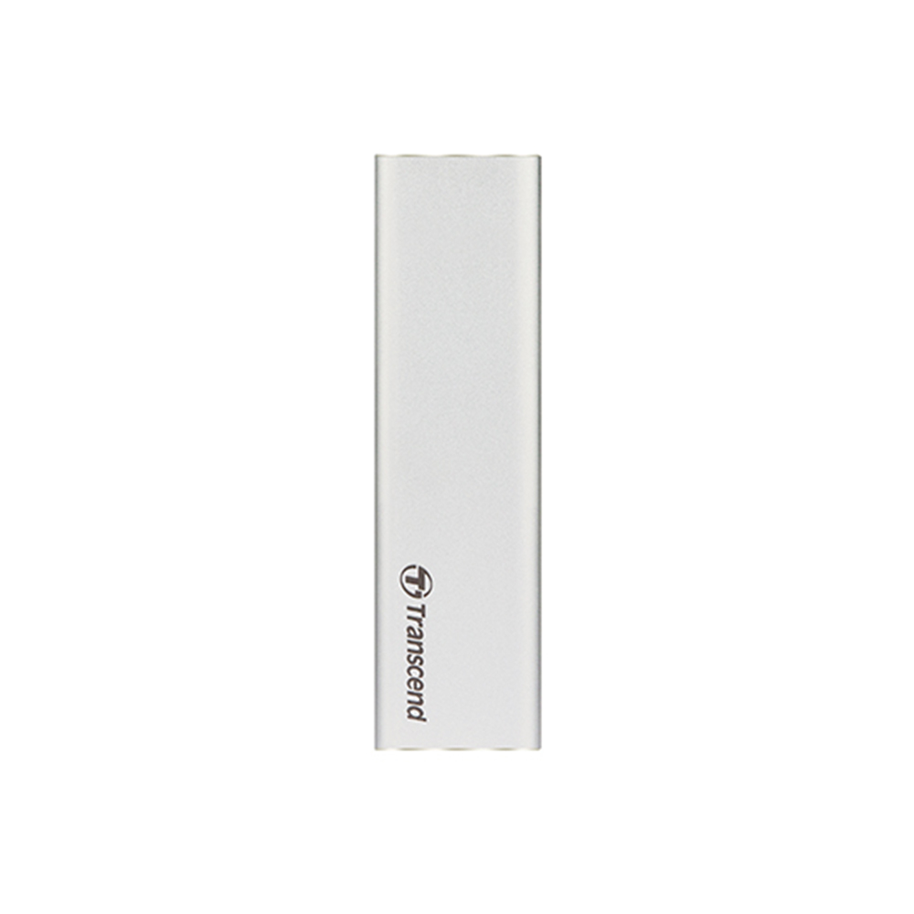 M.2 ENCLOSURE (กล่องใส่เอ็มดอททู) TRANSCEND TS-CM80S  M.2 2280/2260, USB3.1 SSD (SILVER)