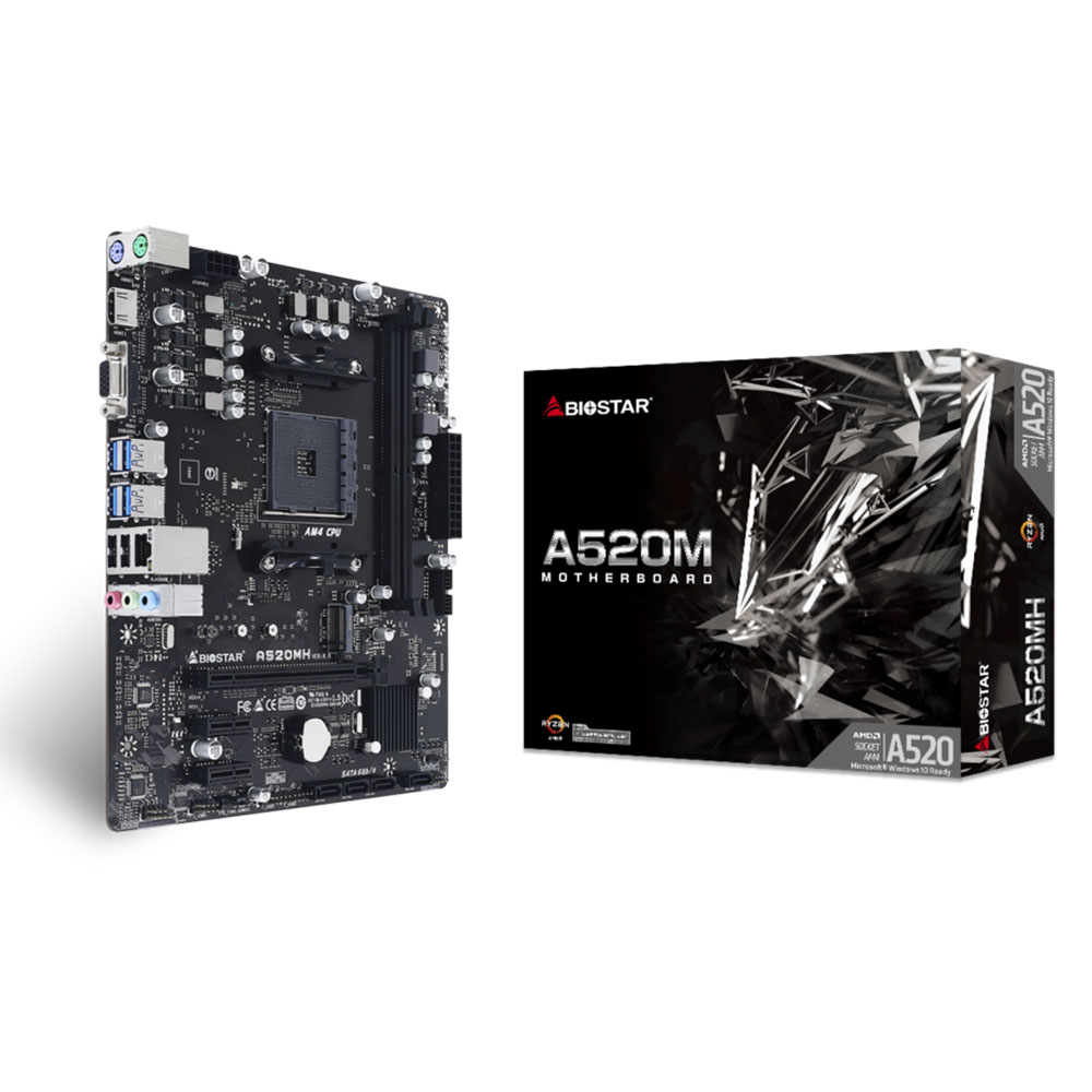 MAINBOARD (เมนบอร์ด) AM4 BIOSTAR A520MH