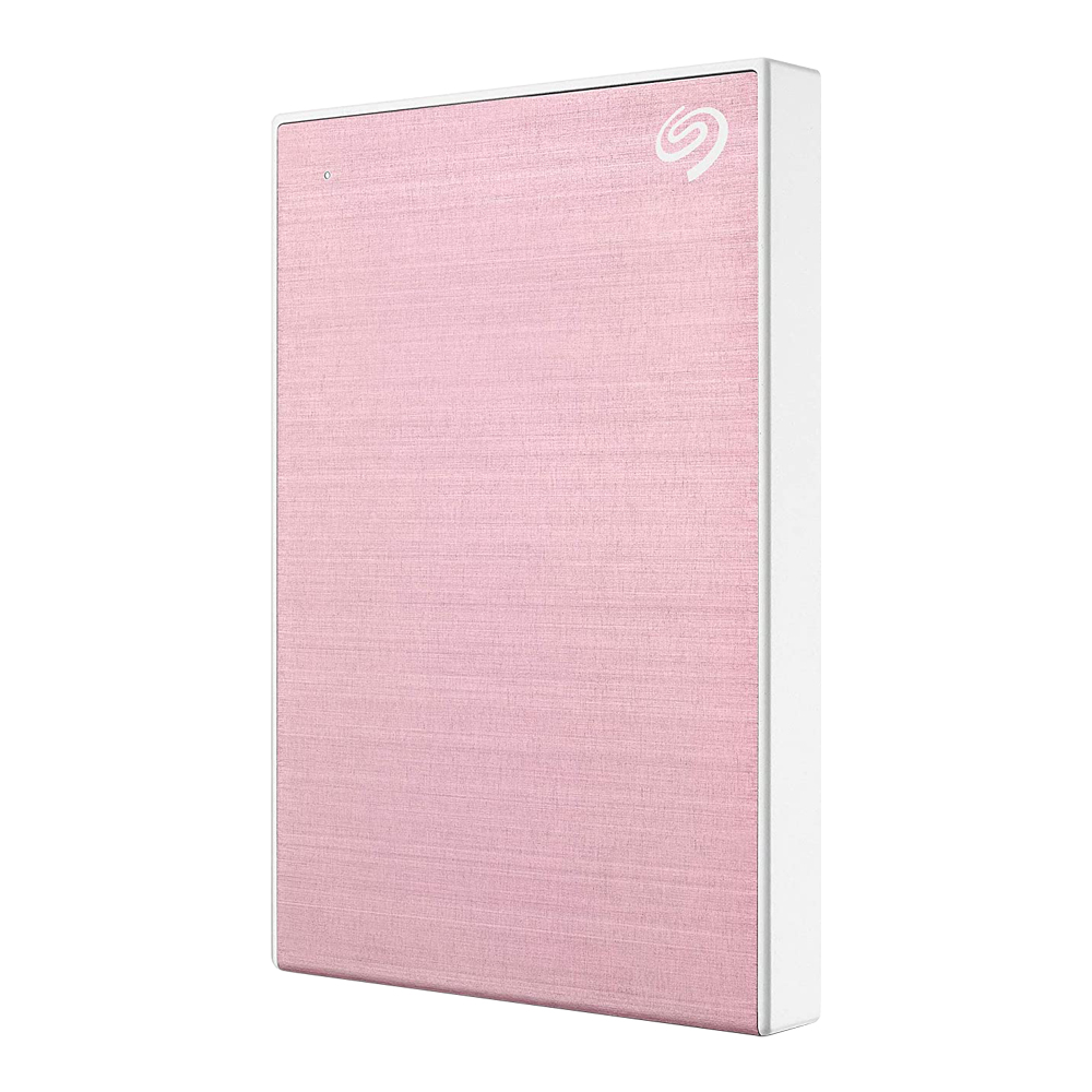 2 TB PORTABLE HDD (ฮาร์ดดิสก์พกพา) SEAGATE ONE TOUCH WITH PASSWORD (ROSE GOLD) (STKY2000405)