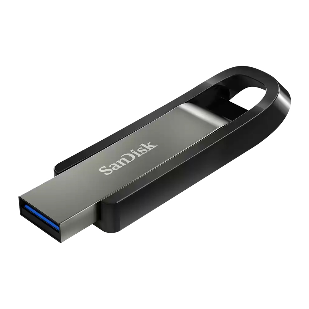 64 GB FLASH DRIVE (แฟลชไดร์ฟ) SANDISK EXTREME GO USB 3.2 (SILVER) (SDCZ810-064G-G46)