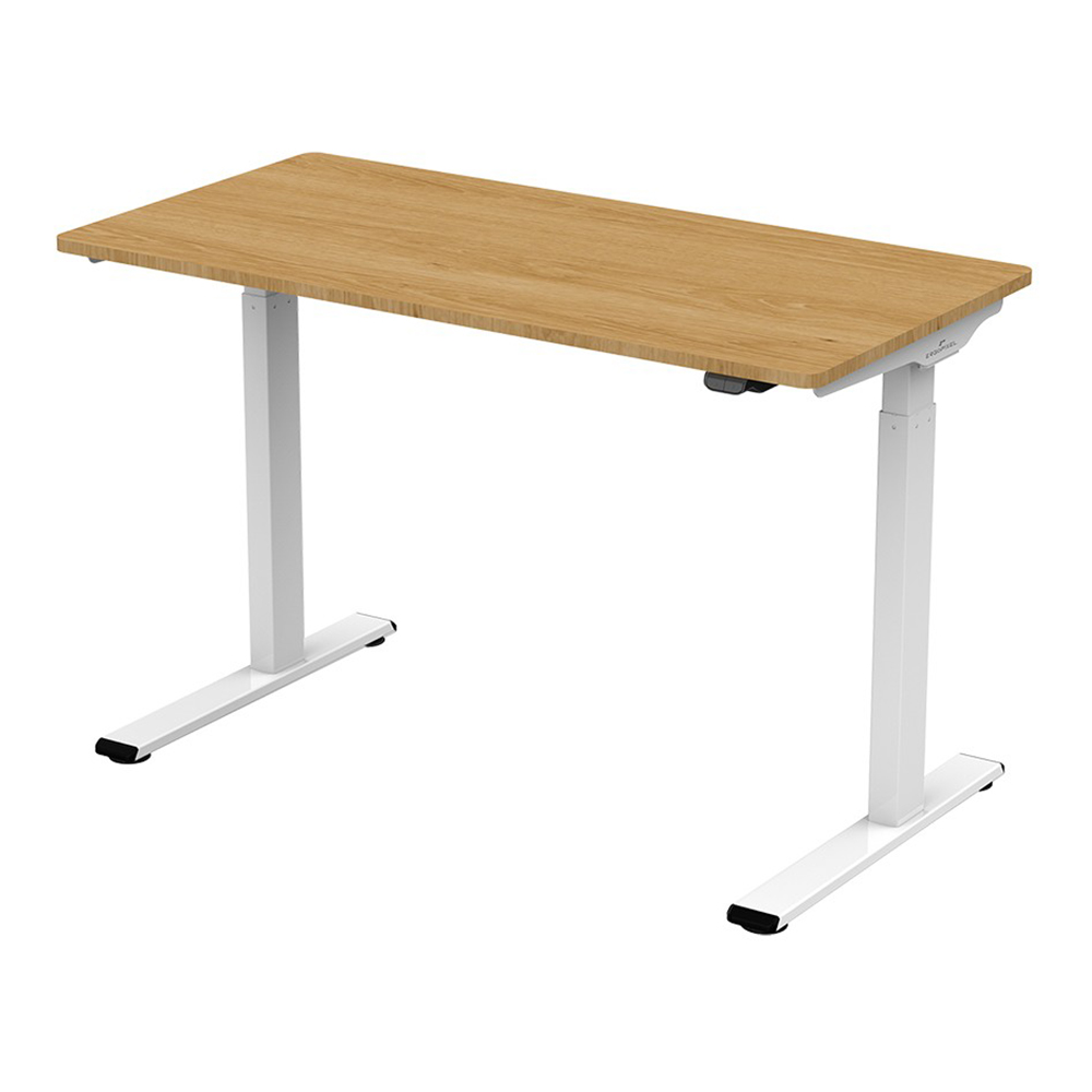 GAMING DESK (โต๊ะเกมมิ่ง) ERGOPIXEL DESK SINGLE MOTOR 120X60 (EP-GD0007) (WHITE-OAK) (สินค้าต้องประกอบก่อนใช้งาน)