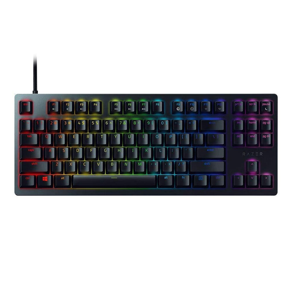 KEYBOARD (คีย์บอร์ด) RAZER HUNTSMAN V2 TKL CLICKY PURPLE SWITCH (EN)