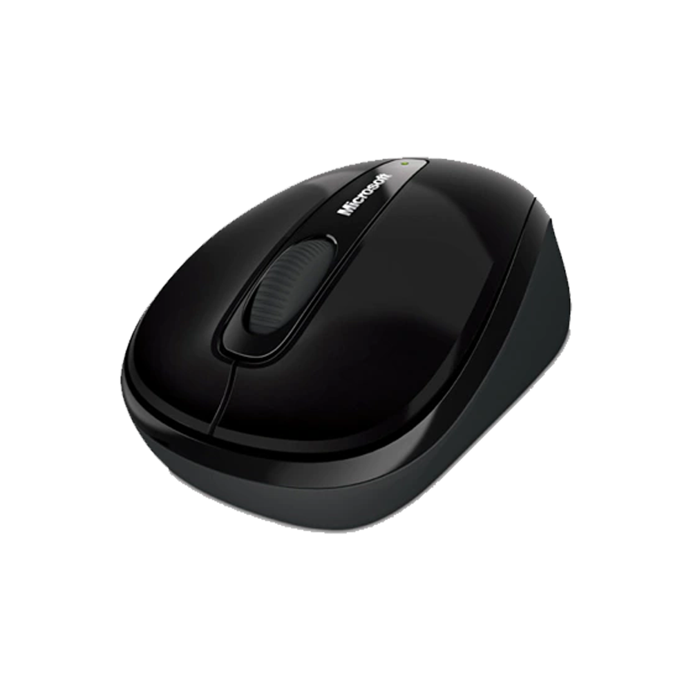 MOUSE (เมาส์) MICROSOFT WIRELESS MOBLIE MOUSE 3500 (GMF-00104) BLACK
